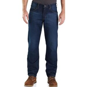 NEW Carhartt Mens Force Relaxed Fit Rugged Flex Jeans Everest Workwear 38x36 Reg